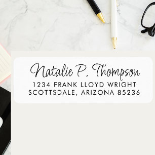 Minimal Script Simple Clean Script Return Address Label