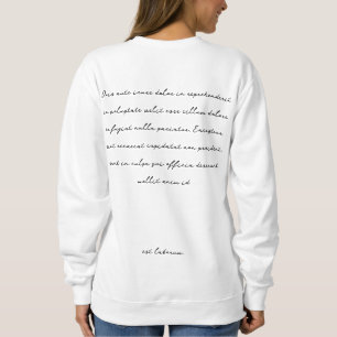 Minimal Script Stylish Handwriting Aesthetic Sweatshirt