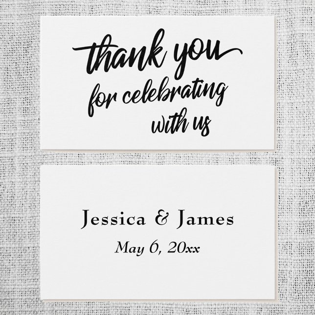 Minimal Script Thank You for Celebrating with Us (Creator Uploaded)