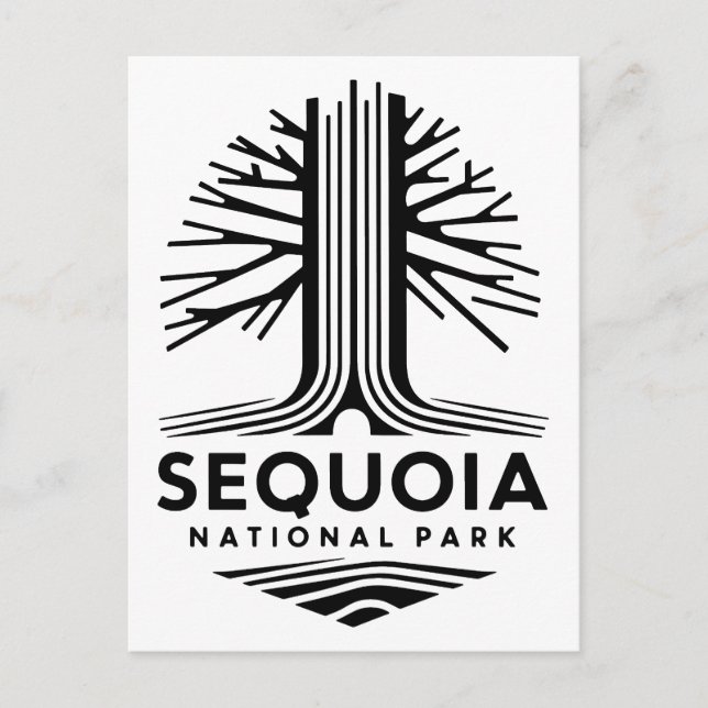 Minimal Sequoia National Park Postcard (Front)