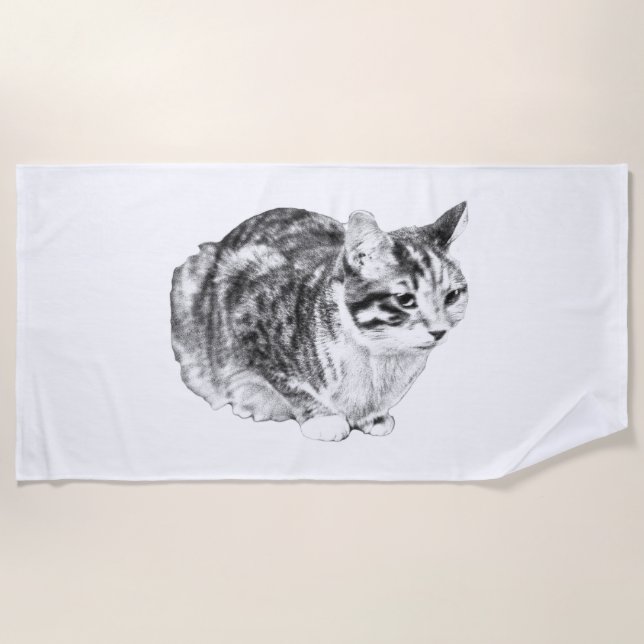 Minimal Shading, Snowbird Loaf Beach Towel (Front)