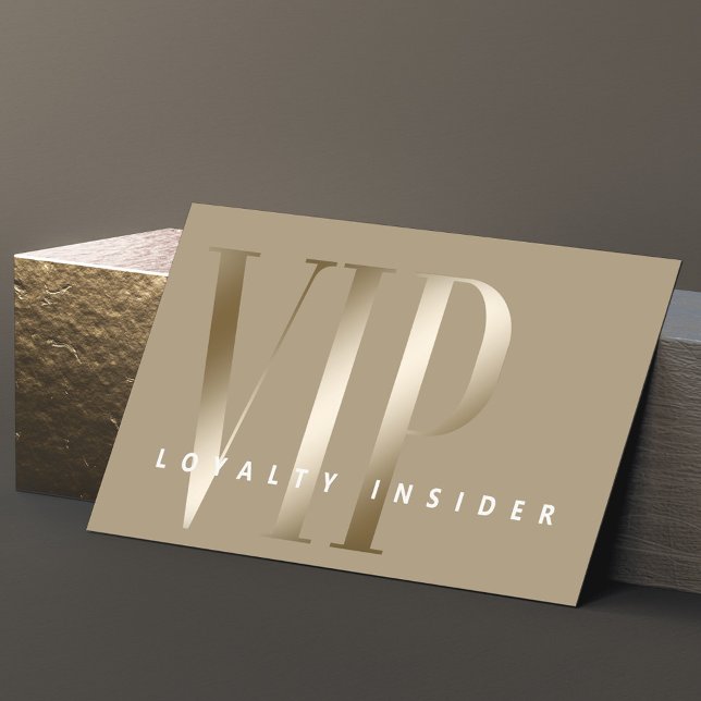 Minimal Sheer & Luxury Shine Gold VIP Loyalty Card (Creator Uploaded)