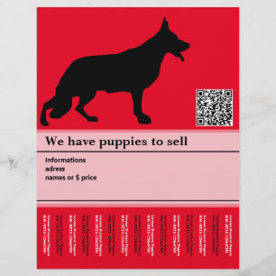 Minimal Shepherd Dog personalized Flyer