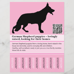 Minimal Shepherd Dog personalized Flyer