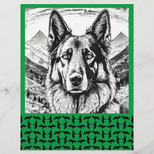 Minimal Shepherd Dog personalized Flyer