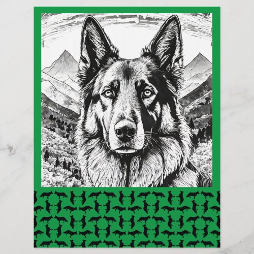 Minimal Shepherd Dog personalized Flyer