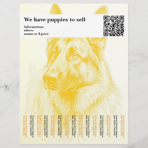 Minimal Shepherd Dog personalized Flyer