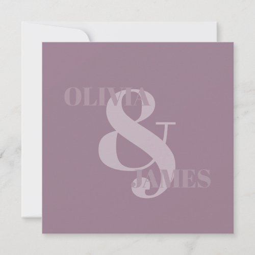 Minimal Simple Ampersand Typography Blush Pink  Save The Date