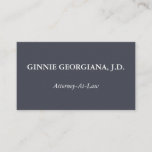 [ Thumbnail: Minimal & Simple Attorney-At-Law Business Card ]