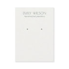 Minimal Simple Black And White Earring Display