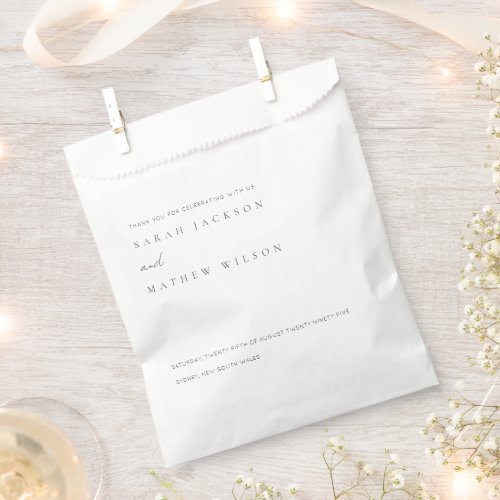 Minimal Simple Black & White Typography Wedding