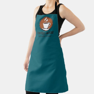 Minimal Simple Coffee Shop barista business Card Apron