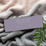 Minimal Simple Dusky Lilac Purple Earring Display Mini Business Card<br><div class="desc">If you need any further customisation please feel free to message me on yellowfebstudio@gmail.com.</div>