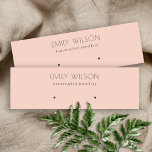 Minimal Simple Dusky Rose Pink Earring Display Mini Business Card<br><div class="desc">If you need any further customisation please feel free to message me on yellowfebstudio@gmail.com.</div>