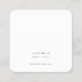 Minimal Simple Dusky Rose Pink Earring Display Square Business Card (Back)