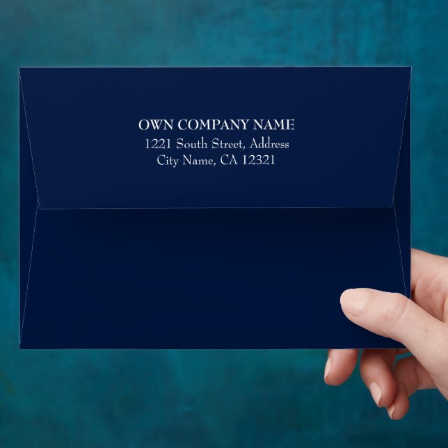 Minimal Simple Elegant  Return Addres Envelope (Hand)