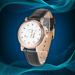 Minimal Simple Initial Monogram Numerals Black Watch