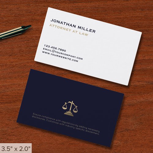 Minimal Simple Lawyer Business Card - Product | North Red Vine