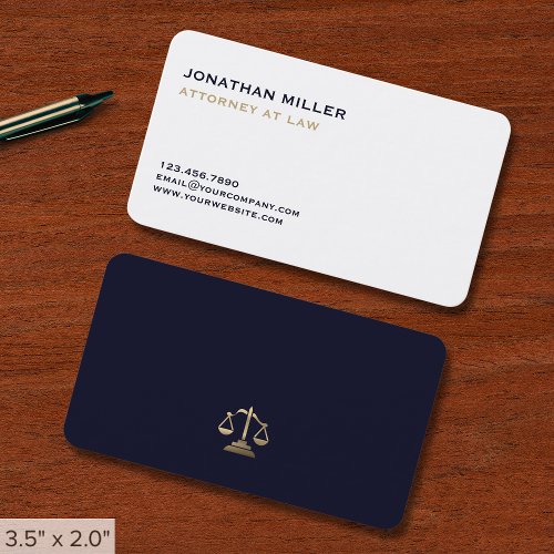 Minimal Simple Lawyer Business Card