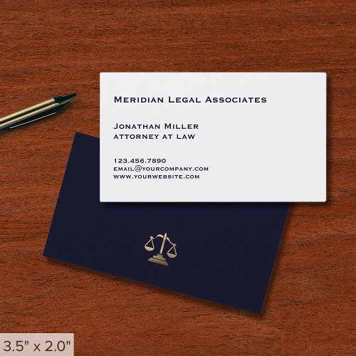 Minimal Simple Lawyer Business Card - Product | North Red Vine