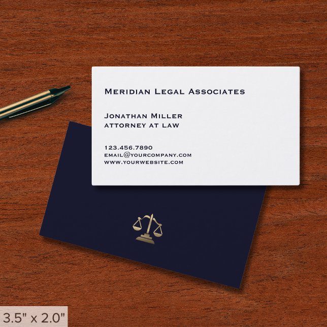 Minimal Simple Lawyer Business Card (Creator Uploaded)