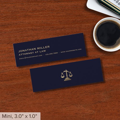 Minimal Simple Lawyer Mini Business Card