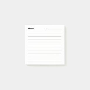 Minimal Simple Memo Line Post-it Notes