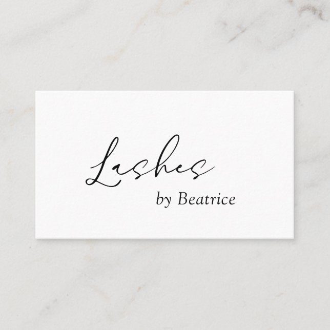 Minimal Simple Modern Elegant Business Card (Front)