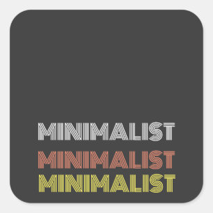 minimal simple modern sticker with custom text