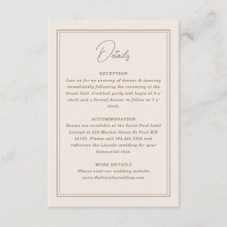 Minimal Simple Ornate Frame Enclosure Card