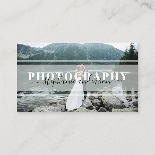 Minimal Simple Photography  Business Card (Front)