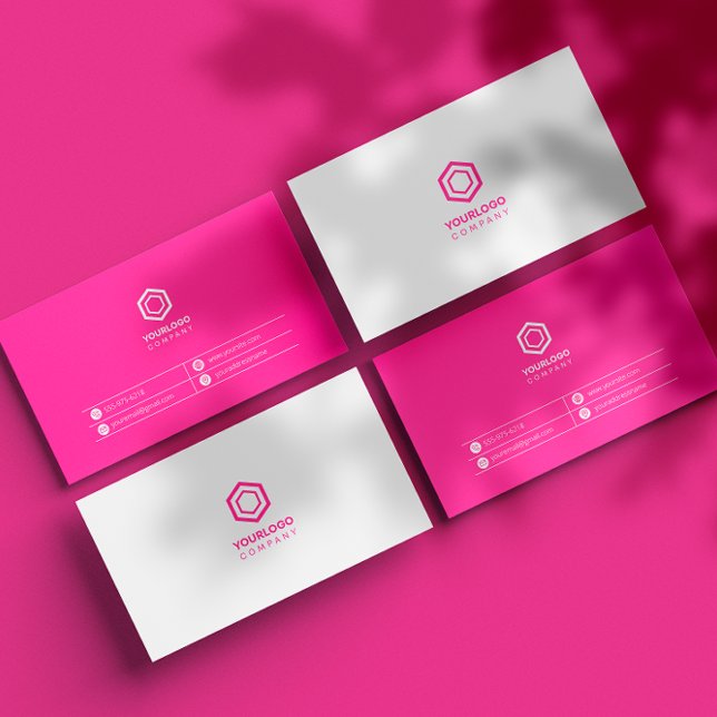 Minimal Simple Pink Feminine Business Card (Creator Uploaded)