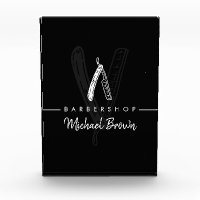 Minimal Simple Razor Barber shop black