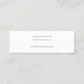Minimal Simple Tomato Red Muted Earring Display Mini Business Card (Back)