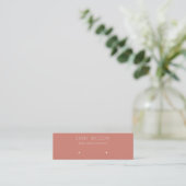 Minimal Simple Tomato Red Muted Earring Display Mini Business Card (Standing Front)