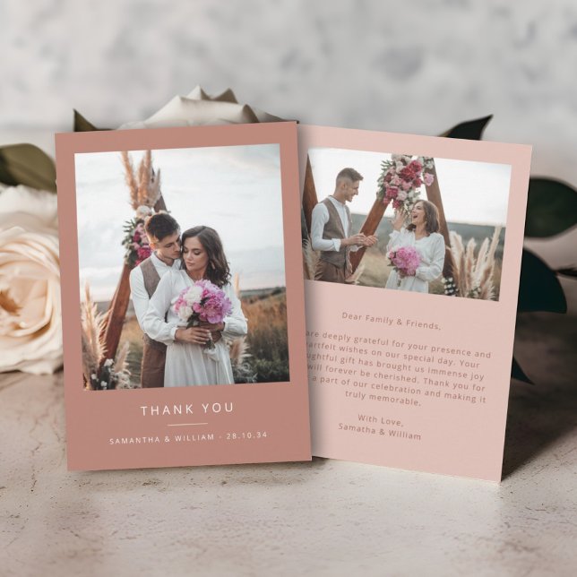 Minimal simple wedding thank you 2 pictures (Creator Uploaded)