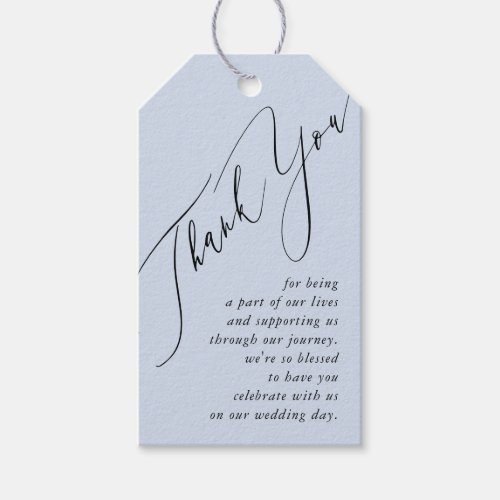 Minimal Simple Wedding Thank You Gift Tags