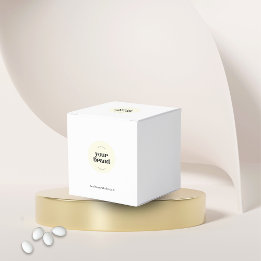 Minimal Small Business Packaging Color Logo Event Favor Boxes