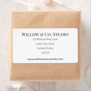 Minimal Small Business Shipping Label