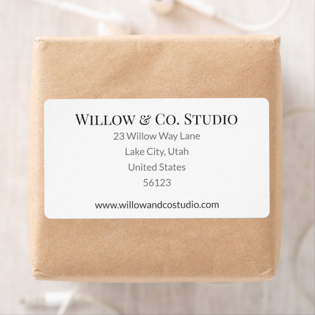 Minimal Small Business Shipping Label (Insitu)