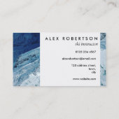 Minimal snow and ice business cards (Back)