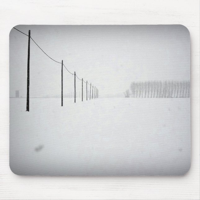 Minimal Snow Mousepad (Front)
