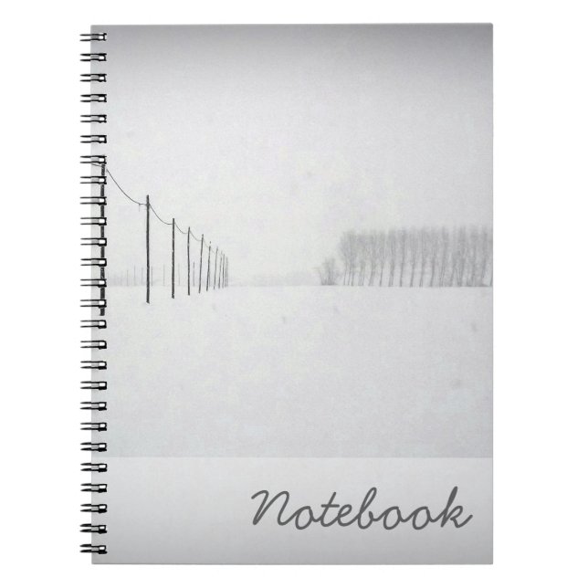Minimal Snow Notebook (Front)