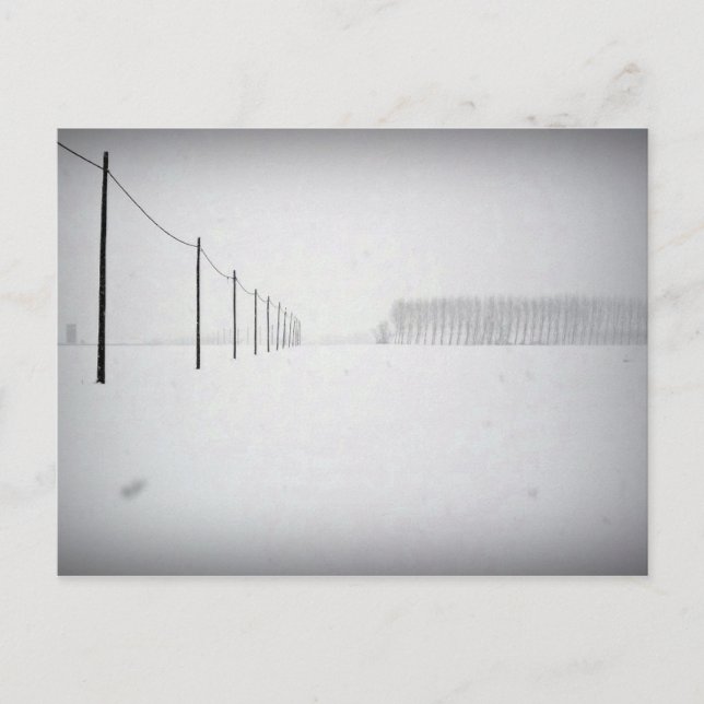 Minimal Snow Postcard (Front)