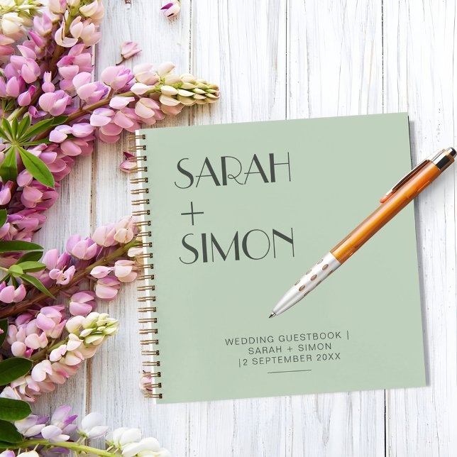 Minimal So Modern Wedding Guest Notebook (Creator Uploaded)