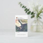 Minimal Social Media Photography Business Cards (Standing Front)
