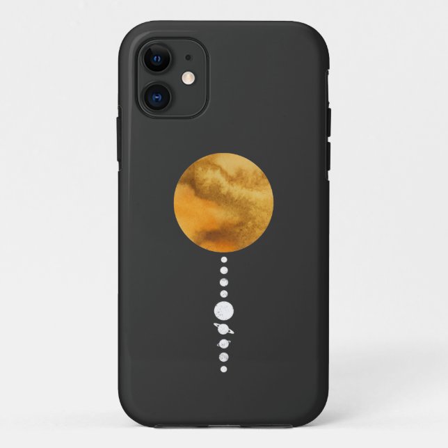 Minimal Solar System Case-Mate iPhone Case (Back)