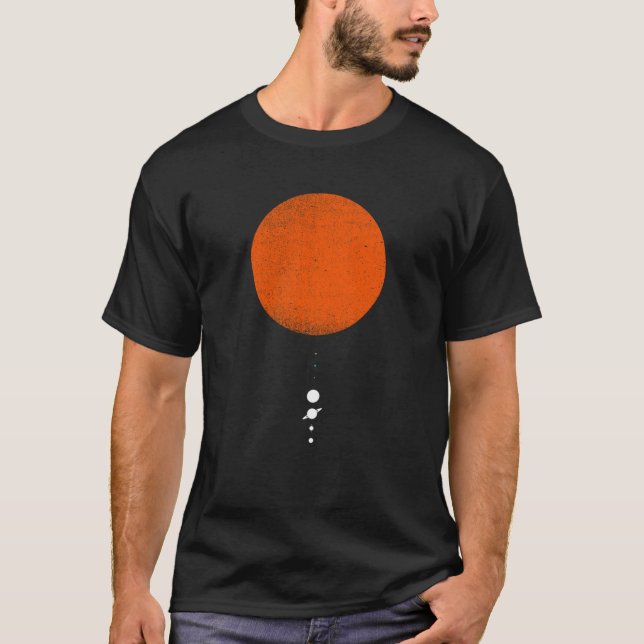 Minimal Solar System T-Shirt (Front)