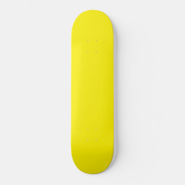 minimal solid color custom skateboard (Front)