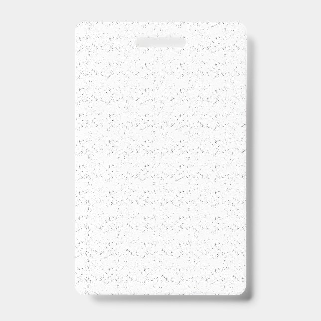 Minimal Speckled Pattern Custom Badge (Front)